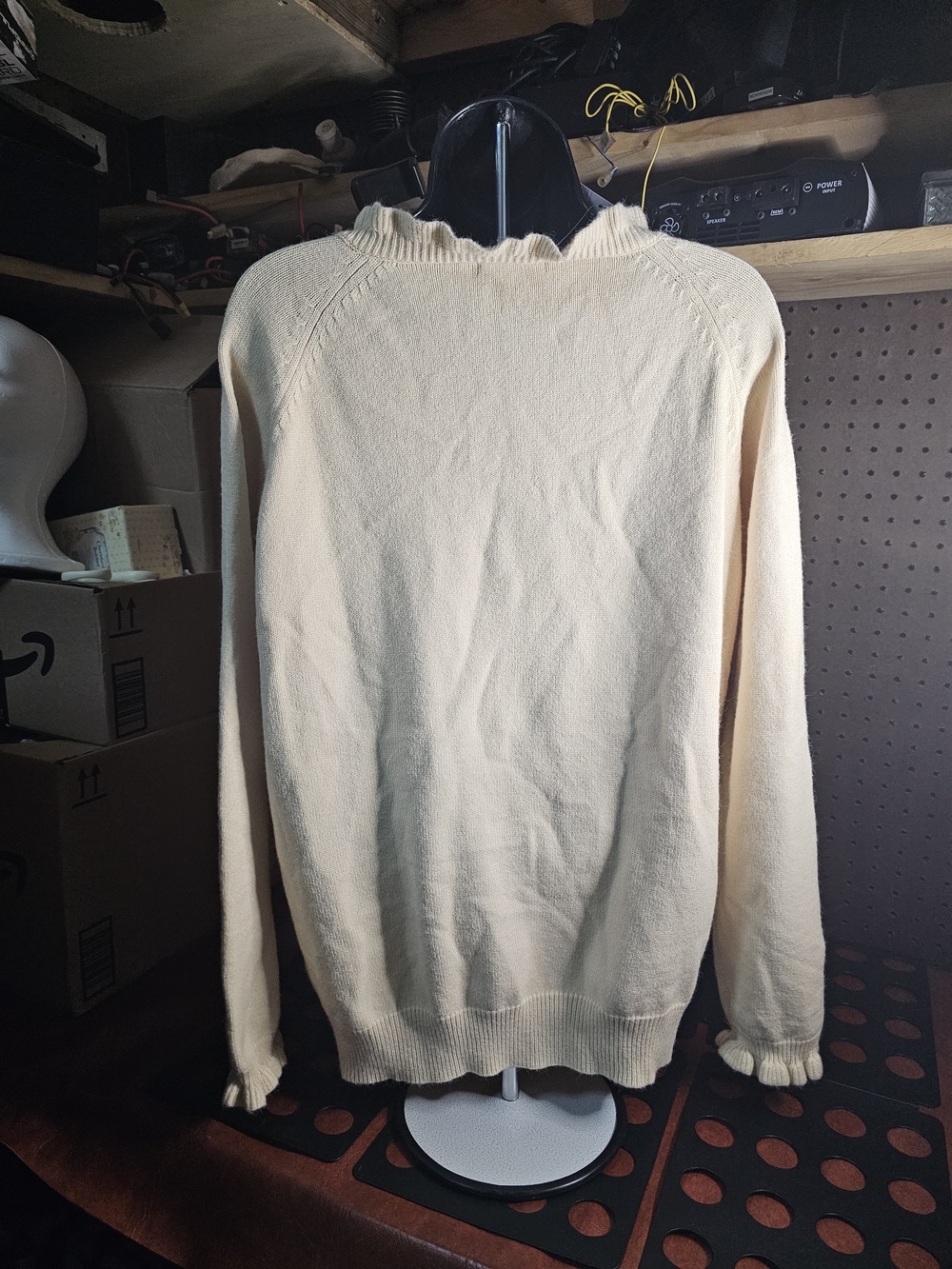 BTFBM Ivory Sweater Lg NWT - Picture 5 of 11